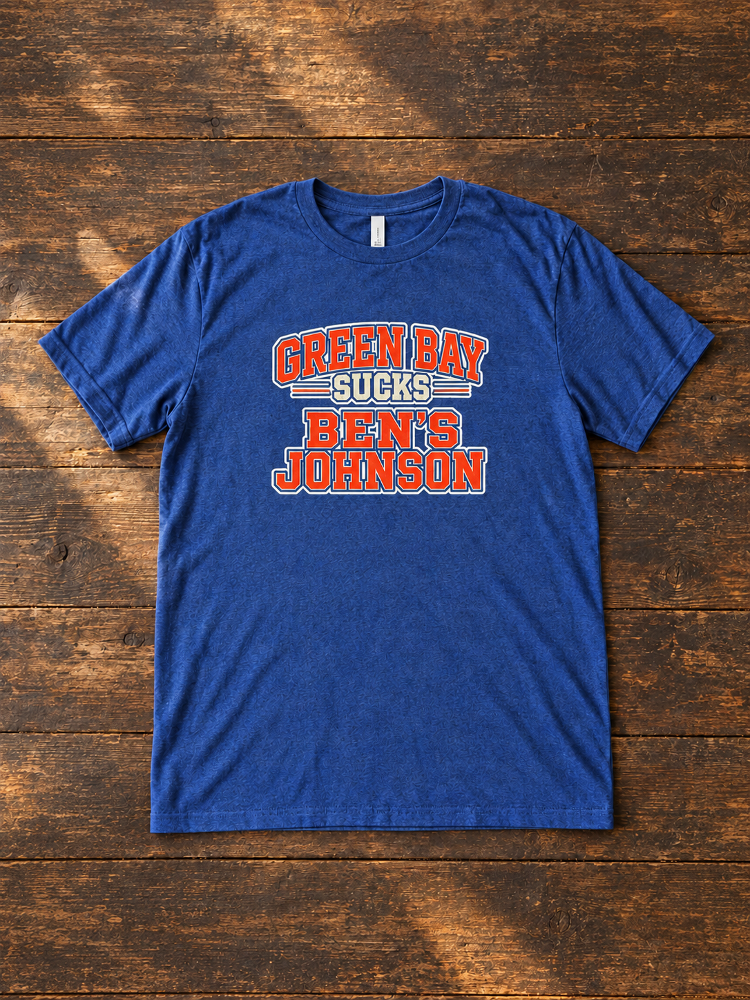 Green Bay Sucks Ben's Johnson Tee